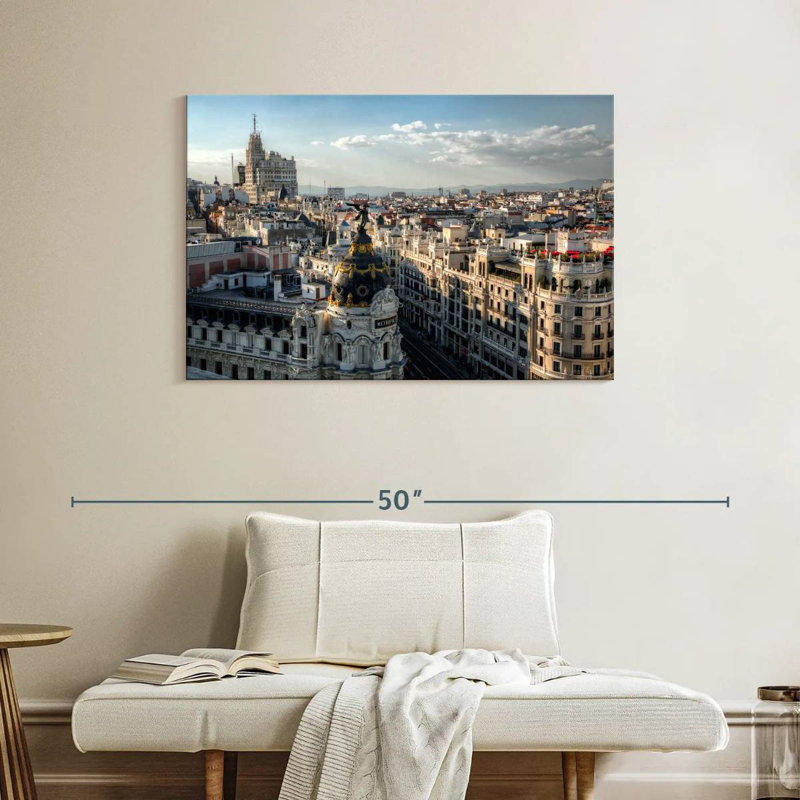 Paysage urbain de Madrid depuis la Gran Via