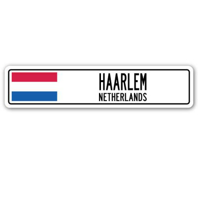 Plaque de rue en aluminium Haarlem