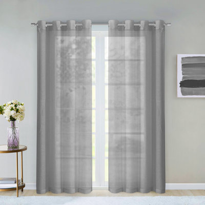 Sirmans Semi Sheer Curtain Pair