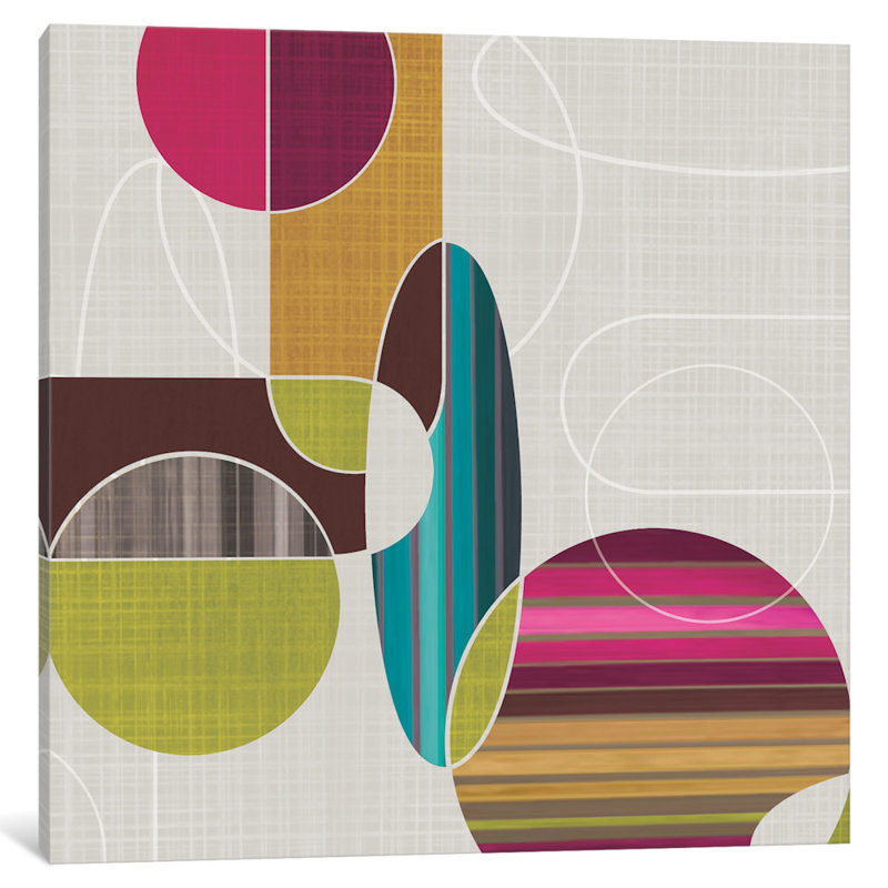 «Blast from the Past I» par Tandi Venter - Estampe numérique sur toile tendue avec châssis, H 24 po x l 24 po x P 1 po, Blanc