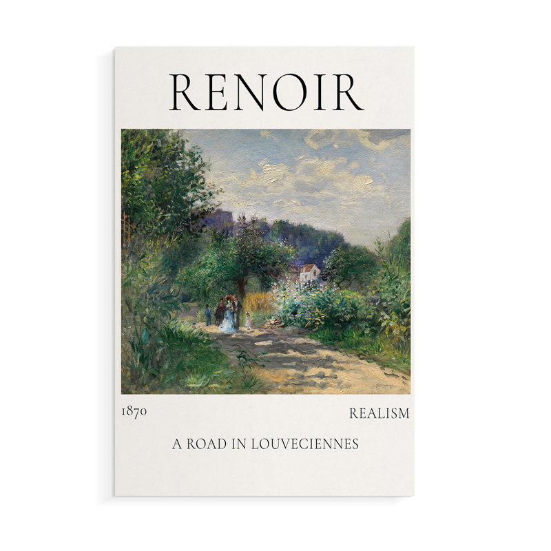 «A Road In Louveciennes», impression sur toile seulement - non encadrée, H 48 po x l 32 po