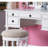 Bedroom Vanity In Contemporary Style, White Rubberwood, With Foldable Mirror, Padded Stool And Storage Drawers, Echoing Gilded Age Elegance, Simple Assembly Required Drawers For Cosmetic-1721809148