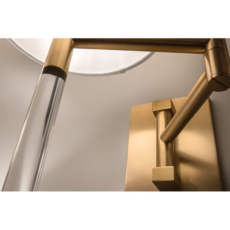 Englewood Armed Sconce, Aged Brass