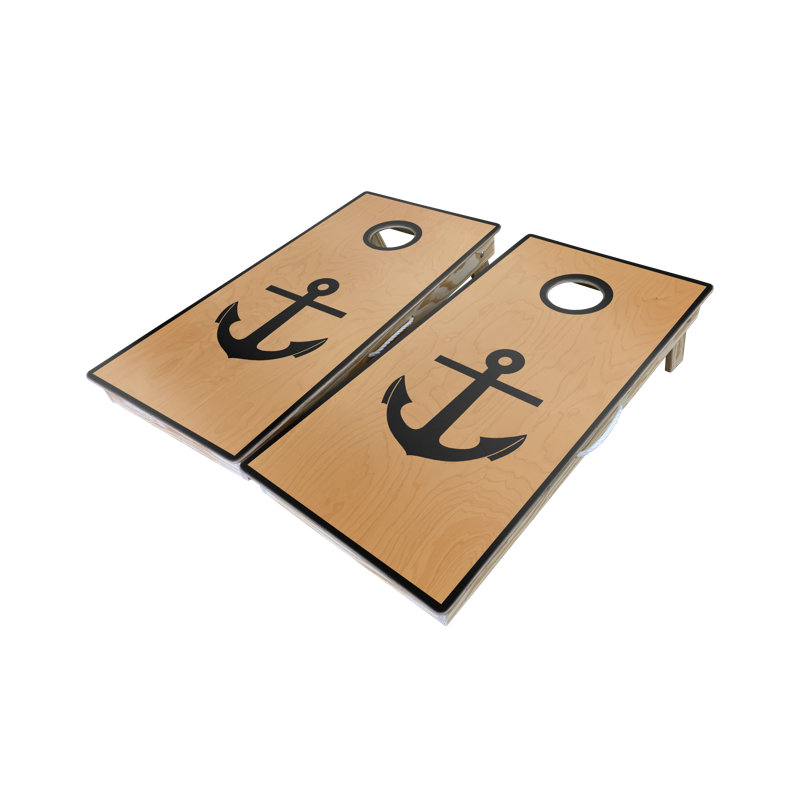 Ensemble de cornhole nautique et cornhole avec sacs de lancer