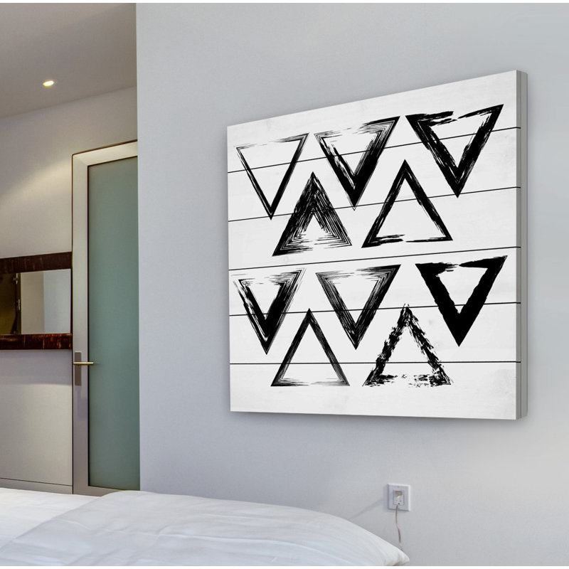 Interlocking - No Frame Print on Wood, 61cm H x 61cm W x 3.81cm D