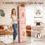 Cloison pliante 4 panneaux à paravent à motif d'aquarelle rose et floral-1745304310-1745304308
