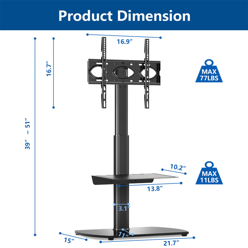 Rfiver Single Screen Floor Stand Mount