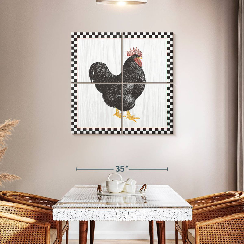 Brampt Home To Roost III, 38" H x 38" W