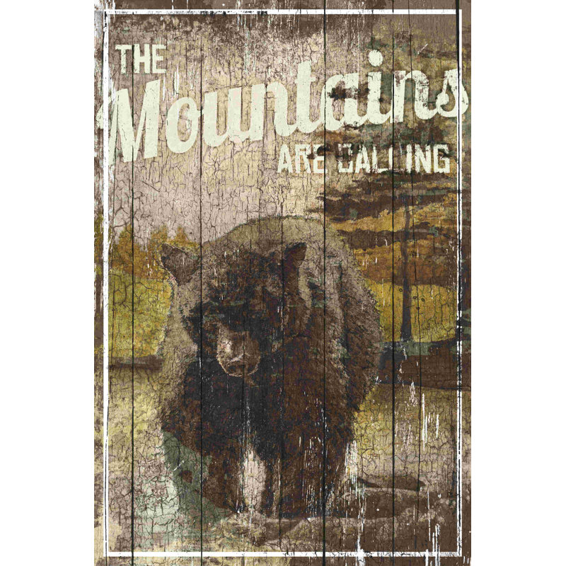 Mountain Call Bear, H 18 po x l 12 po