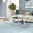 Hera 45" Wide Rectangular Coffee Table with Mirror Shelf in Brass-1274509078-1274509079