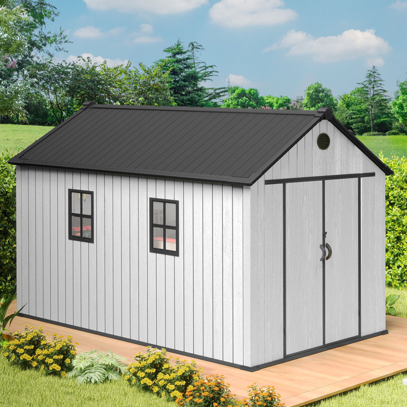  8x12 Ft Outdoor Storage Shed With Floor