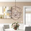 Lustre en forme de globe à 6 lumières de style bougie avec détails en cristal Svante-22859127-22859126