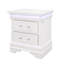 Table de chevet blanche Charlston avec DEL-271917963