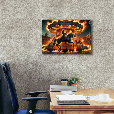 Toile épique Graffiti «Midnight Ride» par Rey Klimt