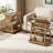 Side Table With Wheels, 3-Tier End Table For Couch With Adjustable Tabletop