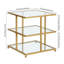 Falito Glass Top Frame End Table-1511146391