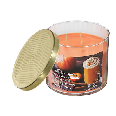 Bougie pot citrouille parfumée