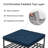 Macaire Coffee Tables, Modern Upholstered Tufted Center Table with Metal Shelf, Square Coffee Tables-651188069