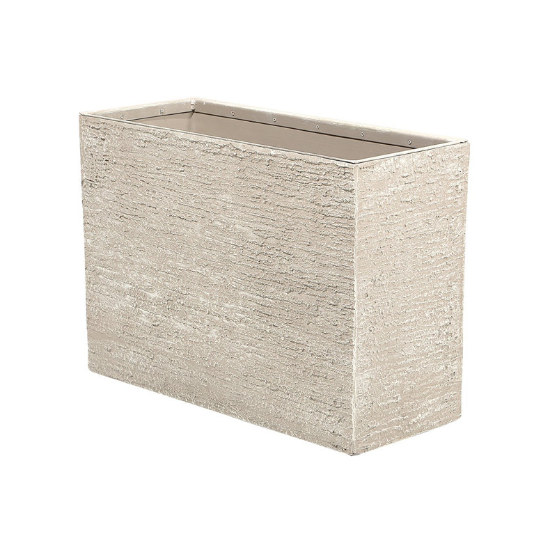 Fayette Ceramic Planter Box, Beige, 50cm H x 70cm W x 29cm D