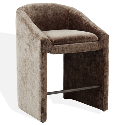 Oshawa Upholstered Chenille Bar and Counter Stool