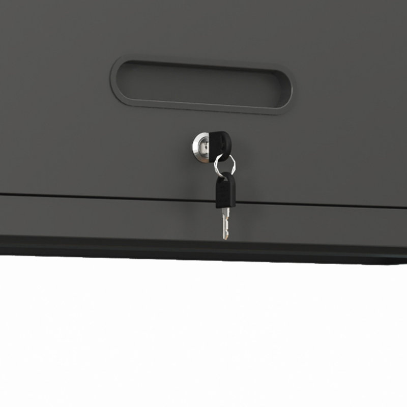Armoire de rangement en métal robuste pour outils, Noir