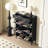 Shoe Cabinet,Free Standing Tipping Bucket Shoe Rack Organizer With 2 Flip Drawers&2 Drawer