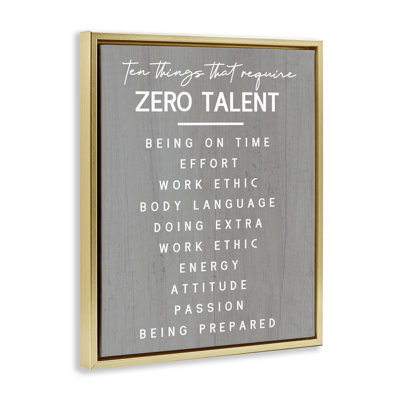  "Motivation Zero Talent" par Daphne Polselli