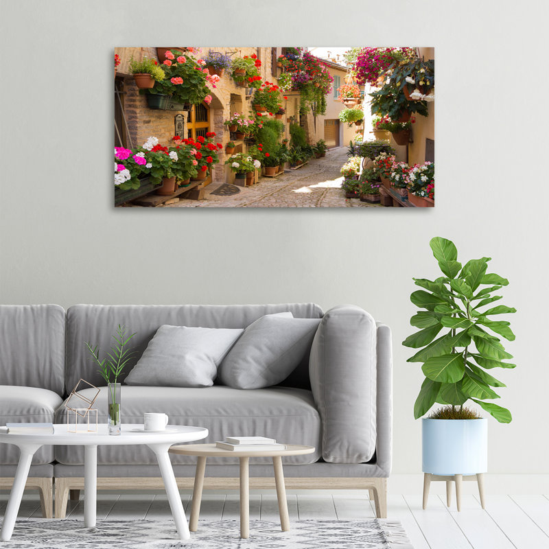 A Charming Street - No Frame Print on Canvas