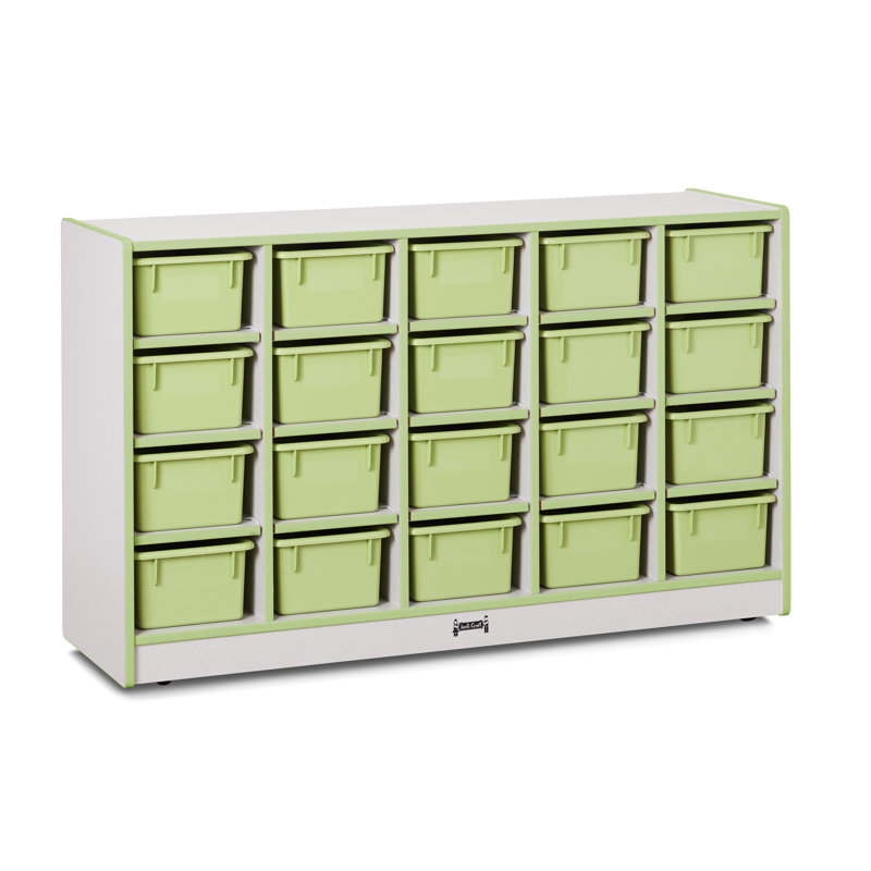 Rangement mobile Rainbow Accents®, H 29,5 po x l 48 po, Key lime, Oui