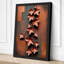 Copper Star Cascade Geometric - Wrapped Canvas-1818204956-1818204945