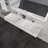 54'' Rectangular Double Solid Surface Bathroom Sink