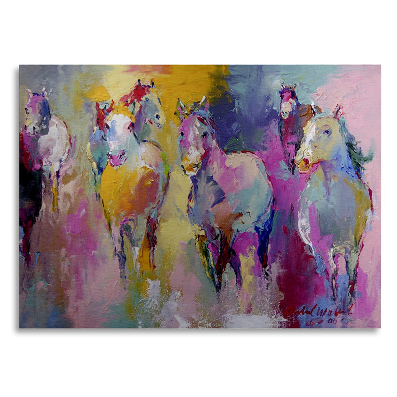 « wild » par richard wallich, reproduction d’art sur aluminium brossé