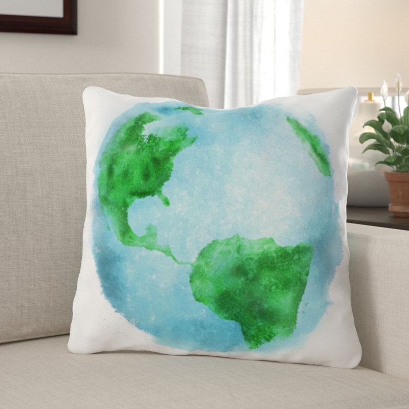 Housse et insert de coussin carré Eddyville, Microsuède, Intérieur