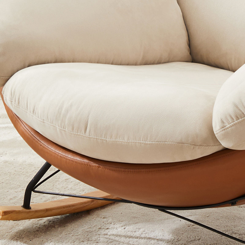 Fashion home casual eggshell lazy rocking chair, Brown