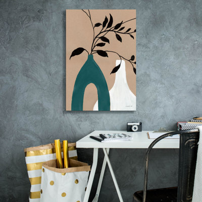  «Slender Stems 1 Blue» par Danhui Nai, art mural sur toile