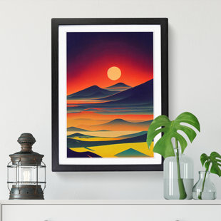 Sunset Color Field - Picture Frame Print