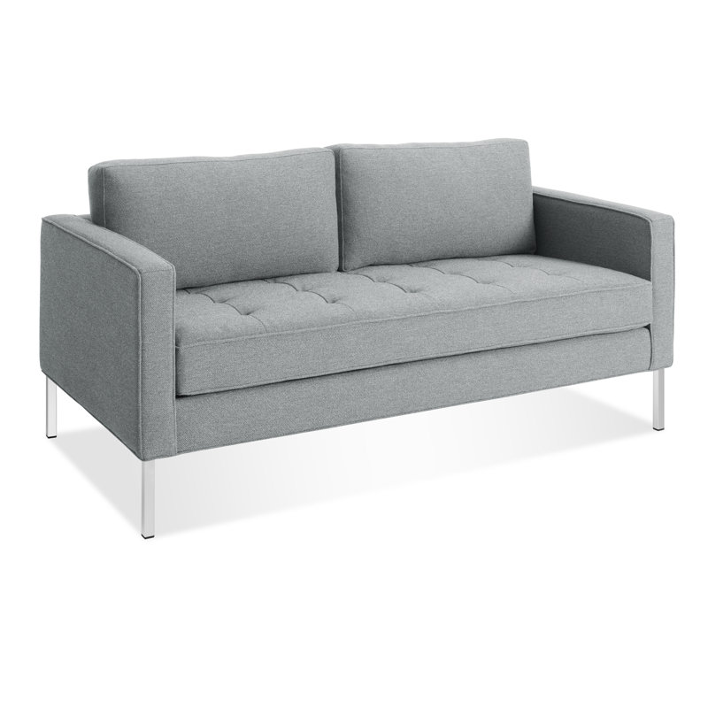 Paramount Loveseat, Sanford Ceramic Crossweave, Metal