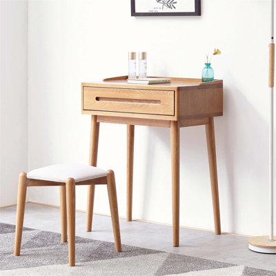 Natural Wood 60cm Dresser Table Desk