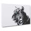 White Bengal Tiger In Abstract - Wrapped Canvas-55301252