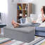 110x38x38cm Linen Upholstered Storage Bench-121935962