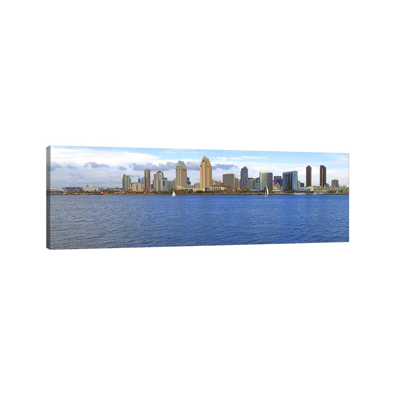 Buildings At The Waterfront, San Diego, California, USA 2010 #9 - Wrapped Canvas Panoramic Print