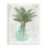 «Boho Botanical Green Plants Leaves Vase», reproduction de cadre photo sur panneau de fibres à densité moyenne