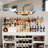 Wine Coffee Bar Cabinet With LED Lights