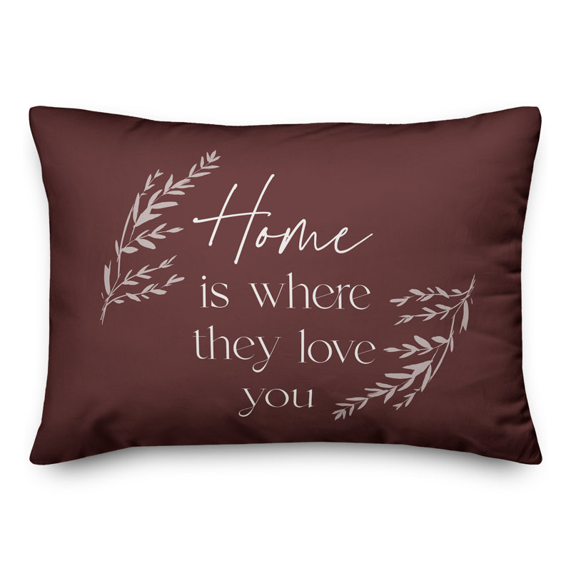 Coussin décoratif intérieur / extérieur en polyester , H 18 po x l 25 po, Marron