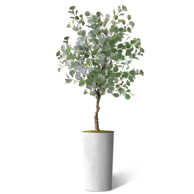 66'' Faux Eucalyptus Tree in Planter