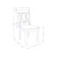 Chaise d'appoint en bois massif Turpin-1693037442