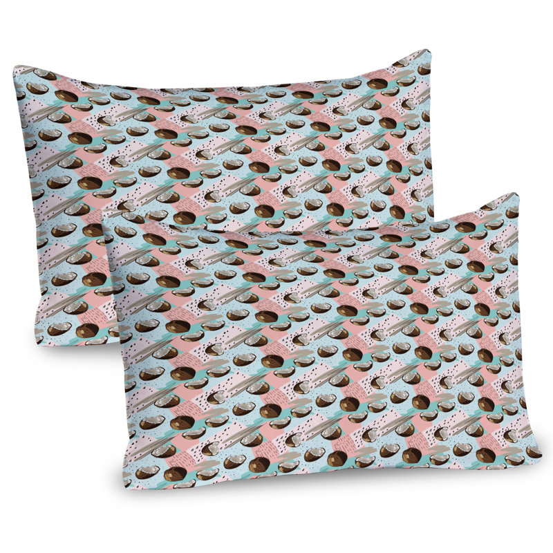 Ensemble de 2 taies décoratives Ambesonne Coconut, H 20 po x l 26 po