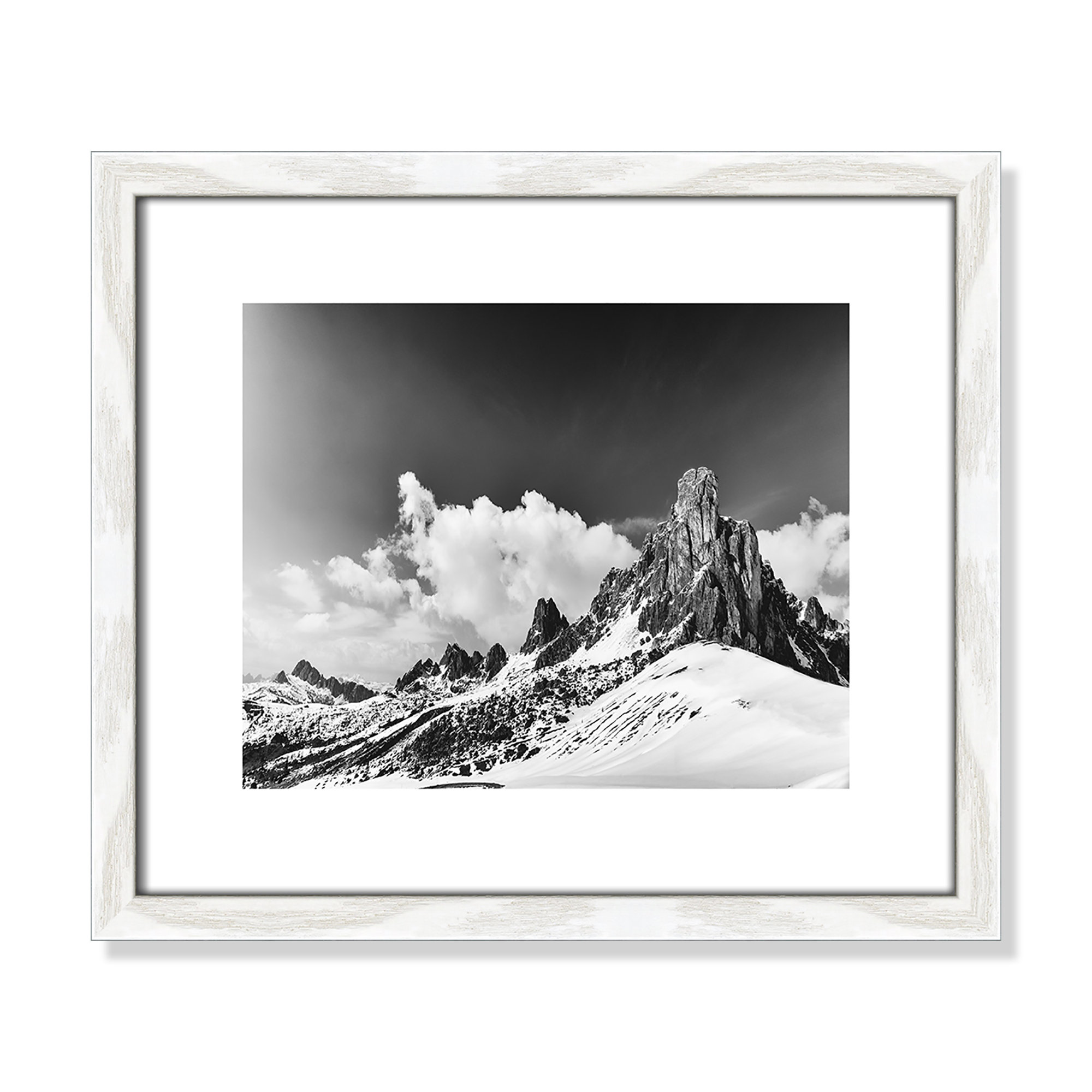 Dragon's Tail by Lars Van De Goor, White Framed, 13" H x 15" W x 0.75" D