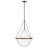 Sculptural 20 in. Transitional Teardrop Pendant