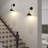 Levant Steel LED Dimmable Swing Arm Wall Sconces-216937431-216937430